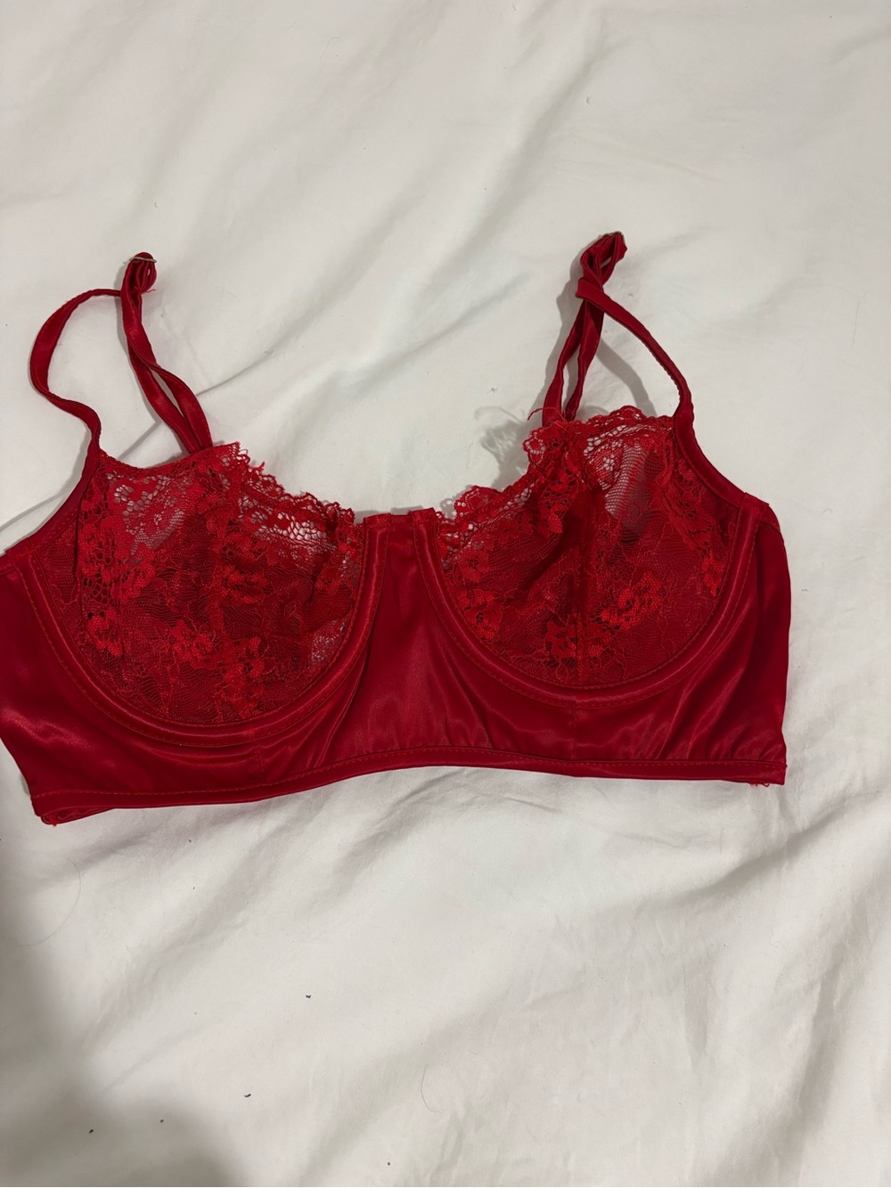 Red bralette